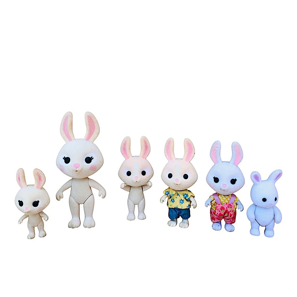Sunny Days Honey Bee Acres Mcscampers Rabbit Family 6 Figurines Imagination Play